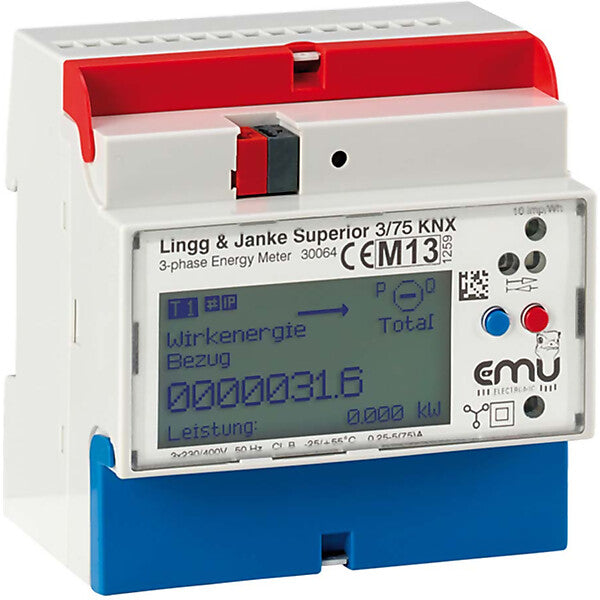 Lingg & Janke Energiezähler Superior KNX REG 3-P EZ-EMU-DSUP-D-REG-FW